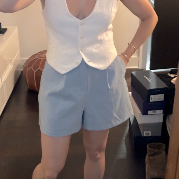 AVEC LES FILLES Pleated Trouser Short Sz.S - Picture 1 of 9